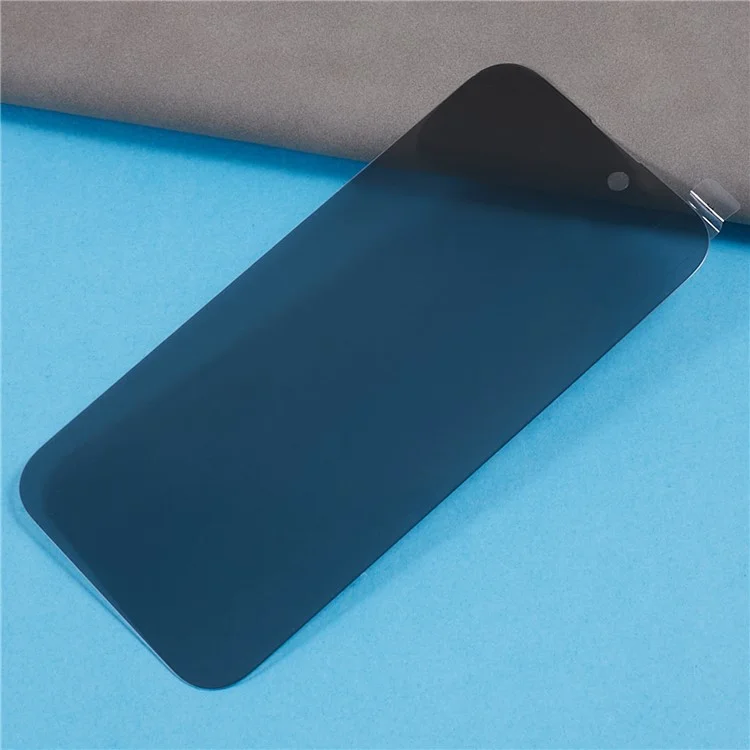 Für iPhone 15 Panzerglas-Displayschutz 180-Grad-Anti-Spionage-Vollbildfilm