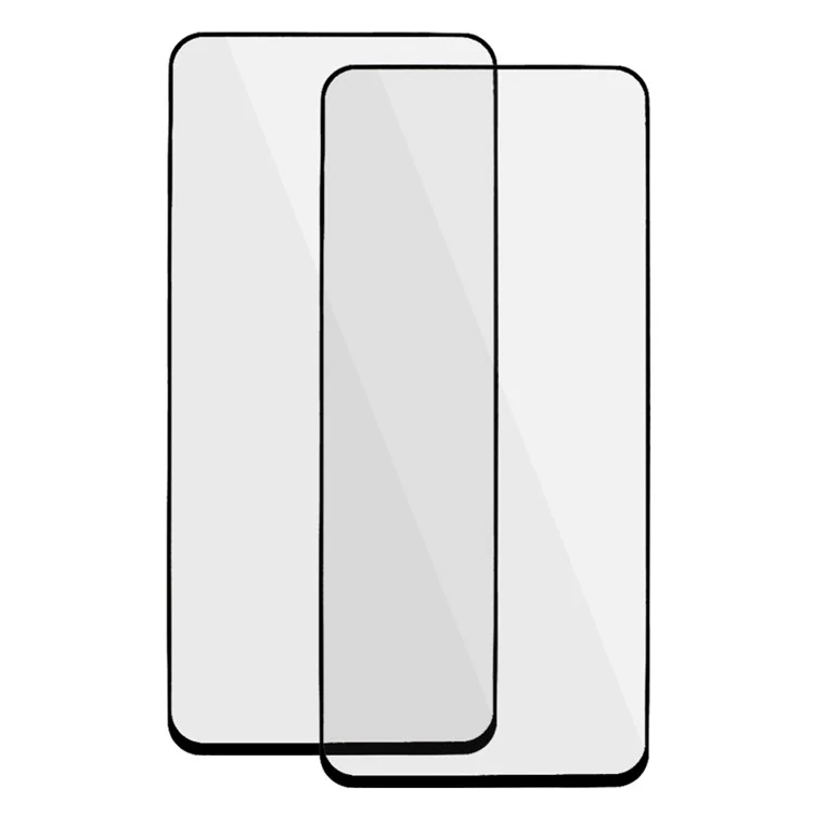 2Pcs Full Screen Protector for Nothing Phone (2) , Black Edge Silk Printing Tempered Glass Screen Film (Full Glue)