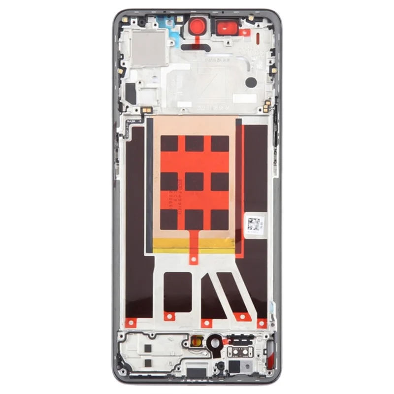 For Oppo Reno9 5G Mobile Phone Middle Plate Frame Repair Part (A-Side) (without Logo) - Black
