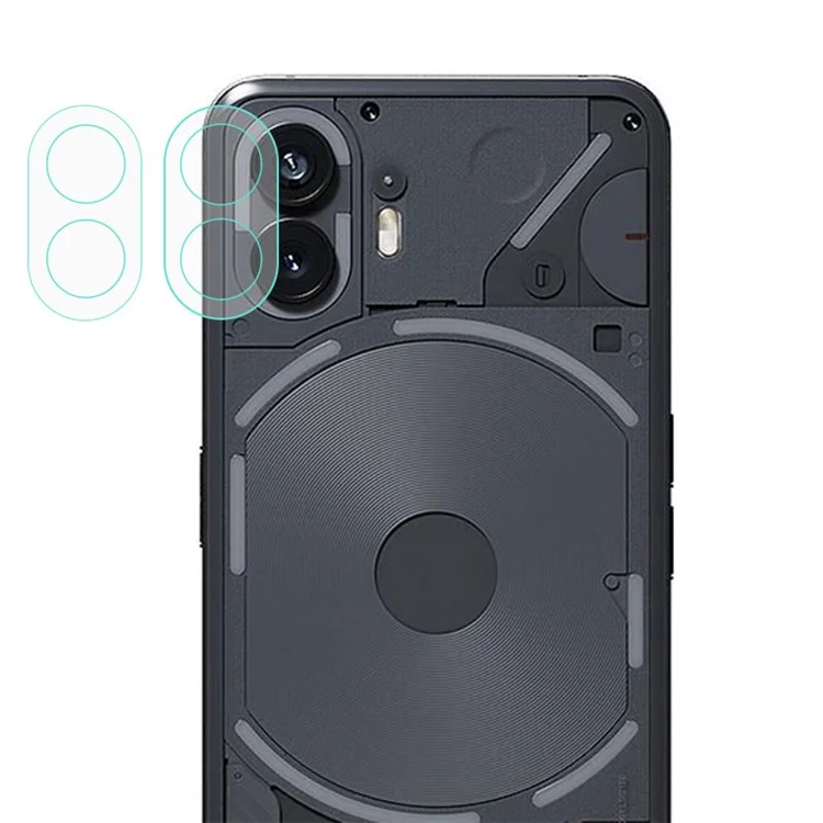 ENKAY HAT PRINCE 2Pcs for Nothing Phone (2) Rear Lens Protector Tempered Glass Integrated Camera Lens Film - Transparent