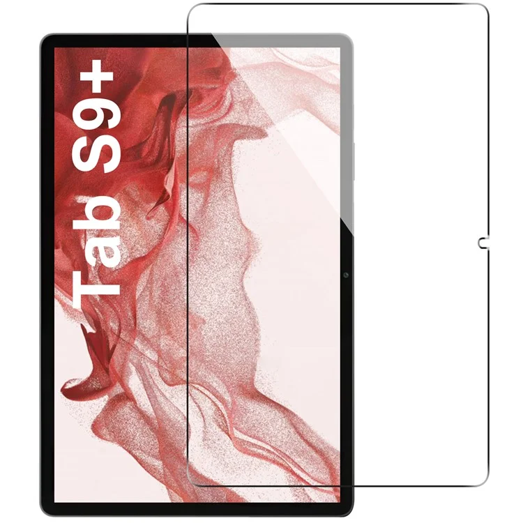 Für Samsung Galaxy Tab S9+ / Tab S8+ / Tab S7 fe Arc Edge Temperierte Glasschriftenfilm -tablet -bildschirm Beschützer