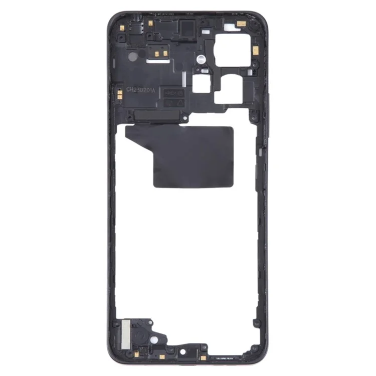 Para Xiaomi Redmi Note 12 4G Part de Reemplazo Del Marco de la Placa de Carcasa Media (sin Logotipo) - Negro