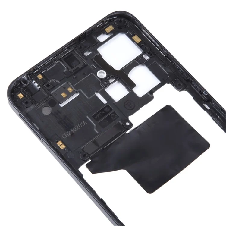 Para Xiaomi Redmi Note 12 4G Part de Reemplazo Del Marco de la Placa de Carcasa Media (sin Logotipo) - Negro