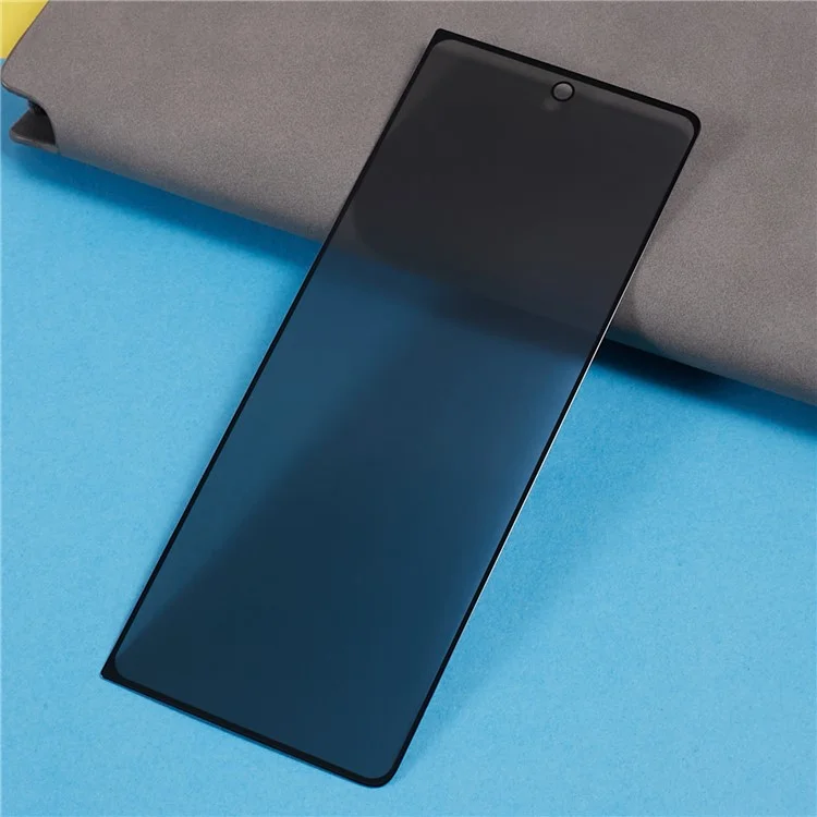 Para o Samsung Galaxy Z Fold5 5G Black Edge Screen Protector 180-Degree Anti-Spy Silk Printing Tempered Glass Film