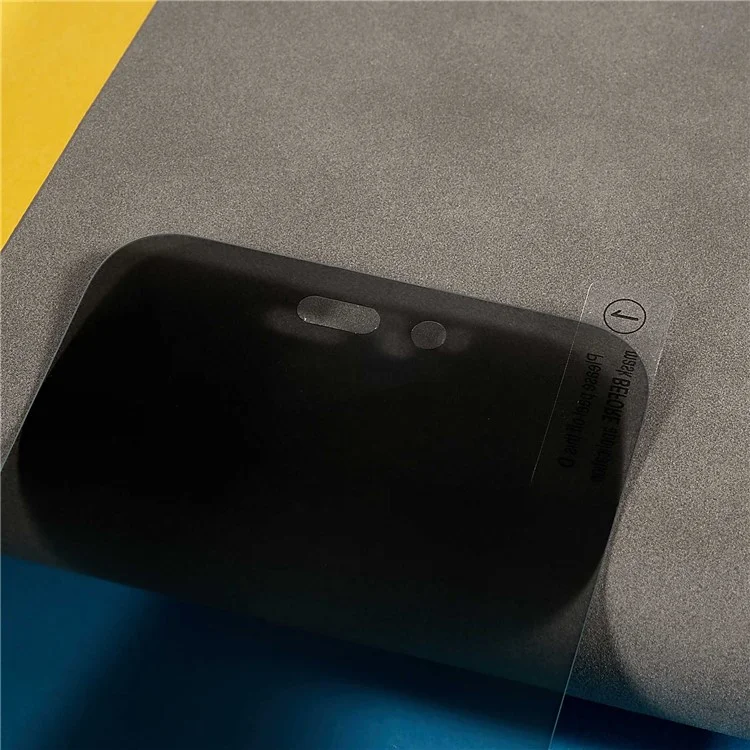 For iPhone 15 Pro Anti-spy Full Screen Protector Scratch-resistant Tempered Glass Phone Screen Film