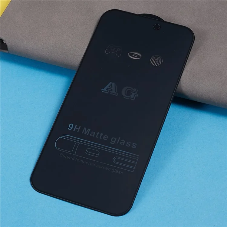For iPhone 15 Screen Protector Full Cover AG Matte Anti-fingerprint Tempered Glass Film