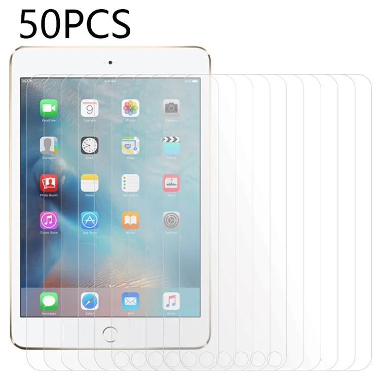Bulk Purchasing 50Pcs For iPad mini 4 / mini (2019) 7.9 inch Clear Screen Film Tempered Glass Anti-Impact Screen Protector