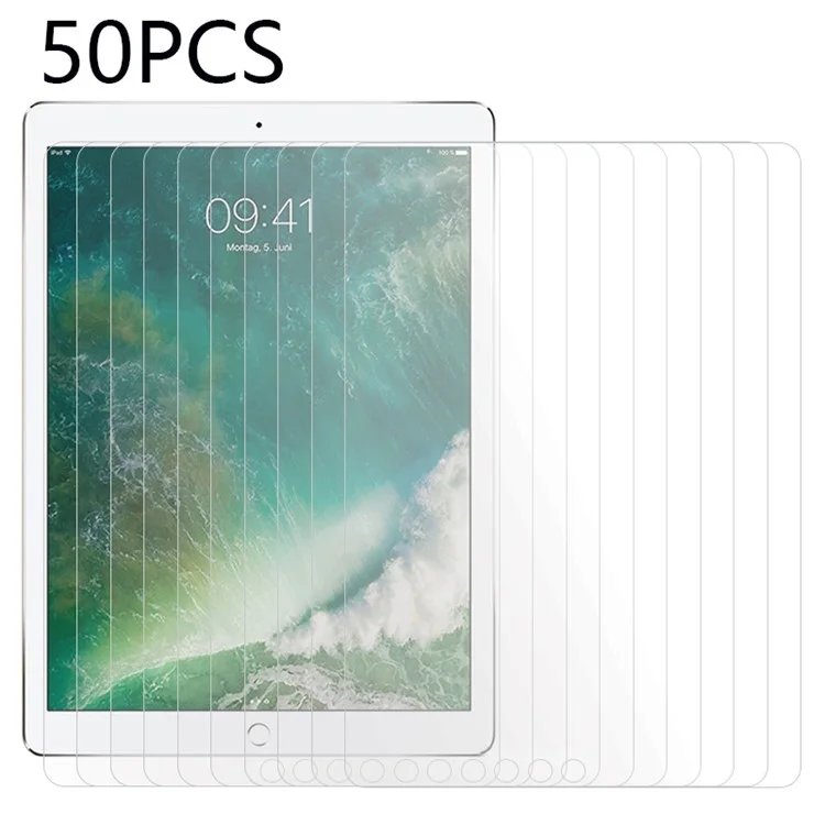 50pcs Para Ipad Pro 12.9 (2017) Filme de Vidro Temperado HD Clear Easy Instalation Screen Protector