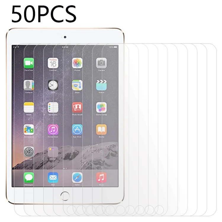 Bulk Purchasing 50Pcs For iPad mini / mini 2 / mini 3 Screen Protector Tempered Glass Ultra Clear Protective Film