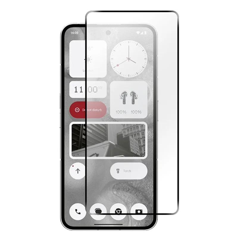 RURIHAI Bildschirmfolie für Nothing Phone (2) Sekundäre Härtung 0,26 mm 2,5D High Aluminium-Silizium-Glas-Bildschirmschutz