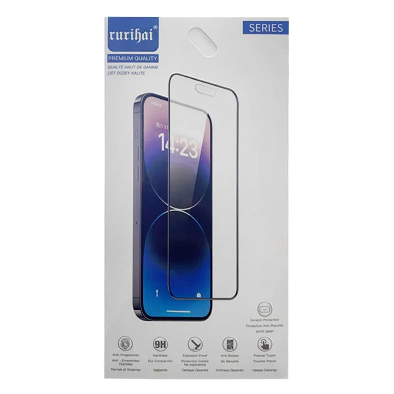 RURIHAI Für Samsung Galaxy S23 FE Kratzfest Sekundäre Härtung 0,26 mm 2,5D-Bildschirmschutz Hochaluminium-Silizium-Glasfilm
