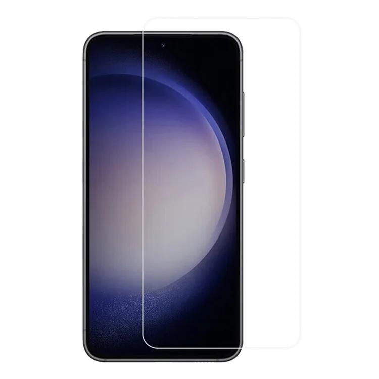 RURIHAI Защитная пленка для экрана Samsung Galaxy S23 FE, стекло из алюминия и кремния с 2,5D изогнутыми краями, толщина 0,18 мм