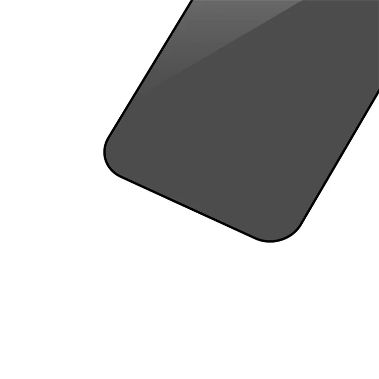 RURIHAI Pour iPhone 15 Plus Silk Printing Black Edge Anti-spy Screen Protector Full Cover High Aluminium-silicon Glass Film