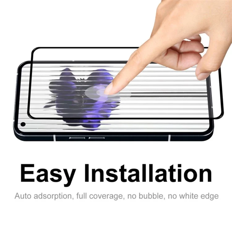 Per Nothing Phone (2) HD Clarity Silk Printing Tempered Glass Full Glue Phone Full Screen Protector