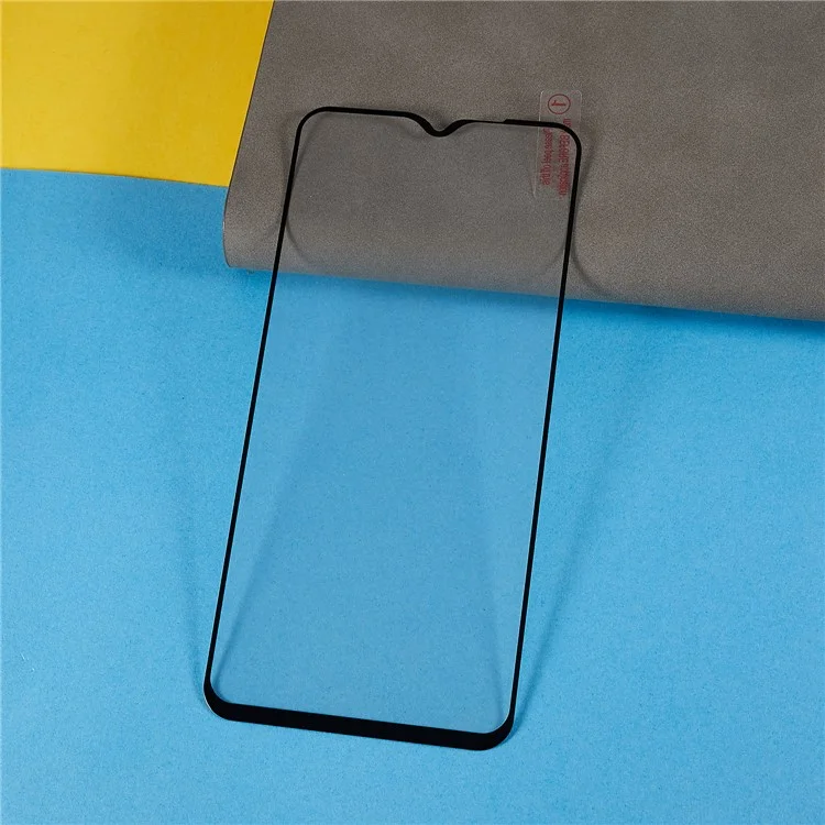 Pour Oppo A58 5G Silk Printing Tempered Glass Full Glue Anti-explosion Full Screen Protector