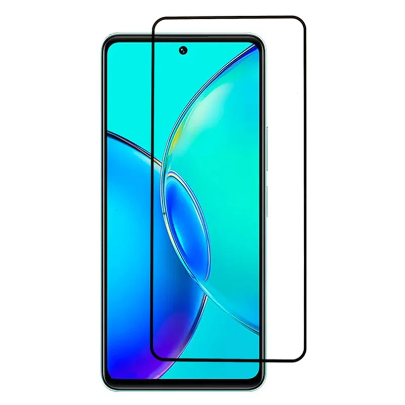 Für vivo Y36 4G (Global) Complete Cover Silk Printing Tempered Glass Full Glue Screen Protector