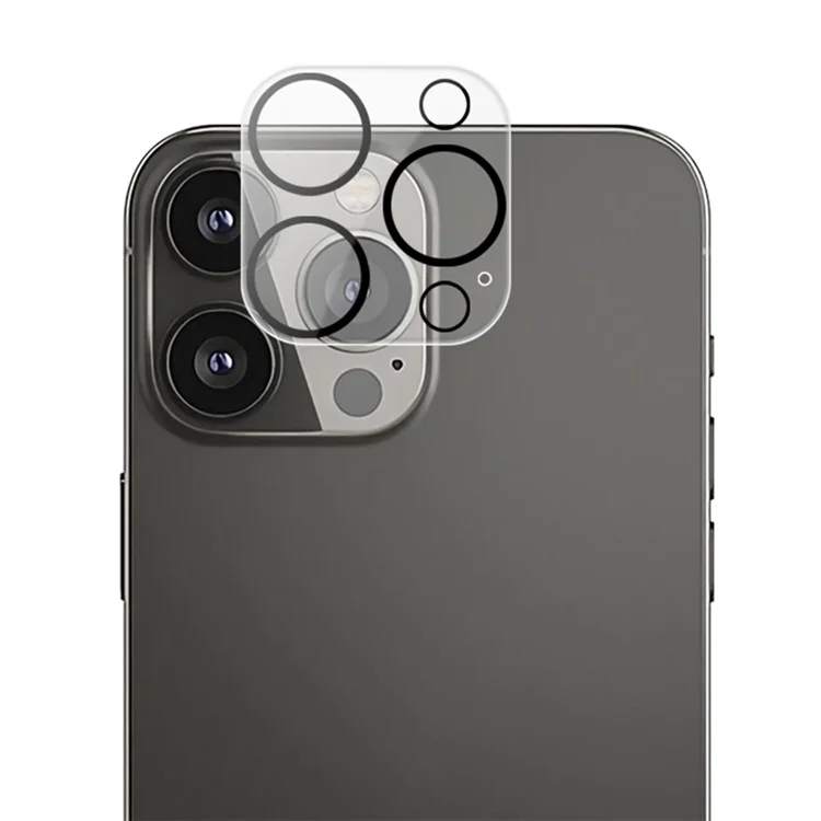 Para iPhone 15 Pro / 15 Pro Max 3D Silk Printing Camera Lens Film Tempered Glass Phone Rear Lens Protector