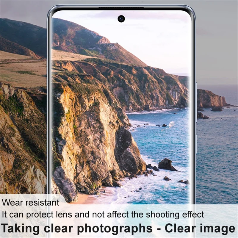 IMAK Lens Protector para Oppo Reno10 Pro 5G (Global) / Reno10 5G (Global) , Filme de Lente de Vidro Temperado Integrado + Tampa da Lente Acrílica