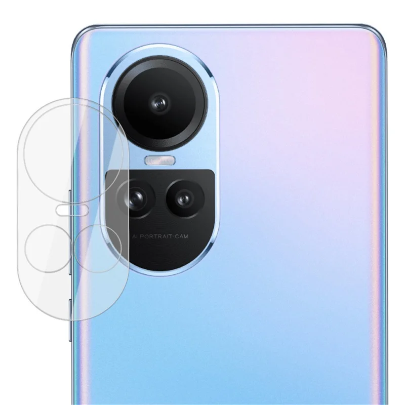 IMAK Lens Protector para Oppo Reno10 Pro 5G (Global) / Reno10 5G (Global) , Filme de Lente de Vidro Temperado Integrado + Tampa da Lente Acrílica