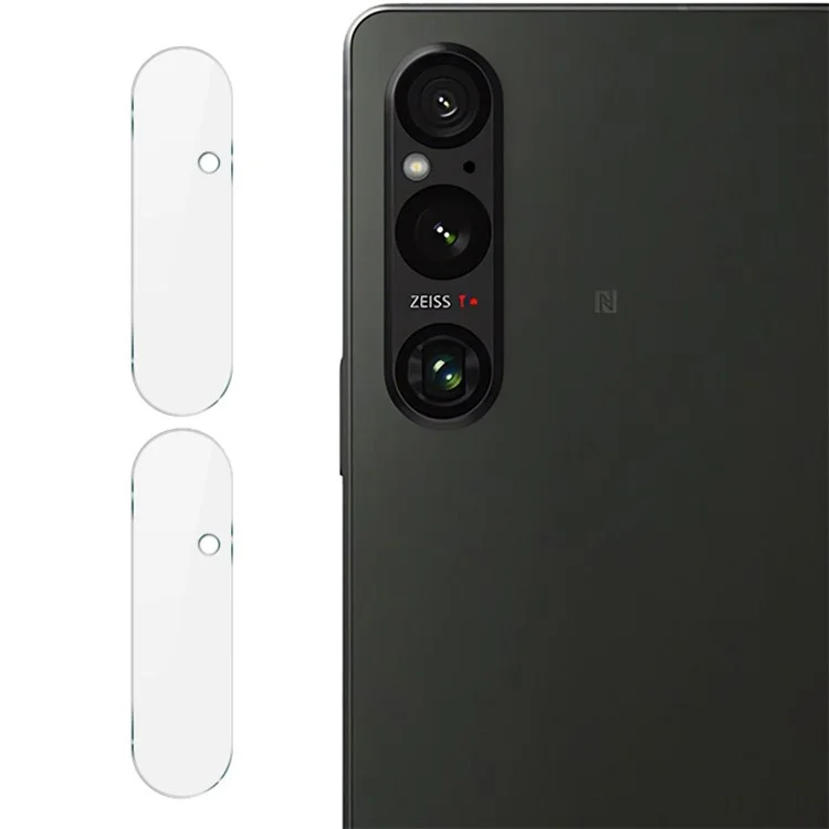IMAK 2 Piezas / Juego para Sony Xperia 1 V HD Protector de lente de cámara transparente Película de vidrio templado