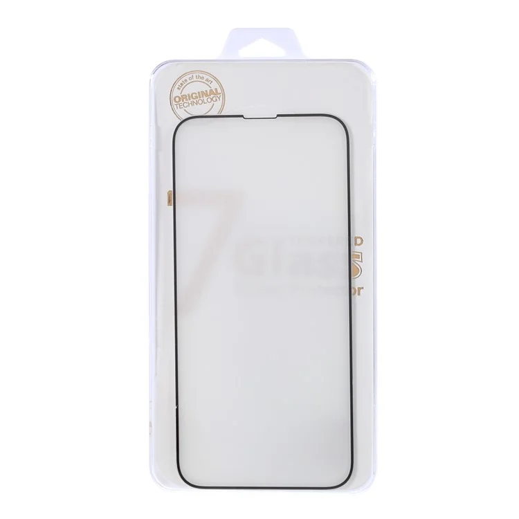 Protecteur d'écran en verre trempé à impression en soie pleine colle pour iPhone 15 Plus, film en verre trempé mat pleine couverture pour téléphone