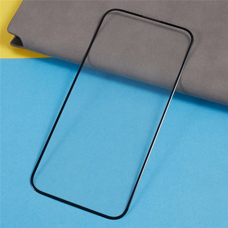 PDGD For iPhone 15 Plus Anti-Fingerprint High Aluminum-silicon Glass Film 3D Arc Edge Cold Carving Screen Protector with Dust-Proof Net