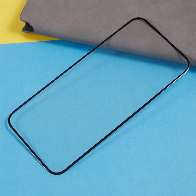 PDGD For iPhone 15 Plus Anti-Fingerprint High Aluminum-silicon Glass Film 3D Arc Edge Cold Carving Screen Protector with Dust-Proof Net