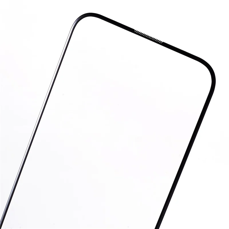 PDGD For iPhone 15 Plus Anti-Fingerprint High Aluminum-silicon Glass Film 3D Arc Edge Cold Carving Screen Protector with Dust-Proof Net