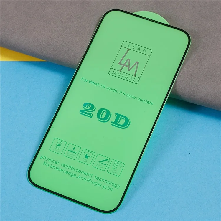 Pour iPhone 15 Pro HD Clair Écran Film 20D Verre Trempé Soie Impression Colle Complète Écran Couverture Protecteur