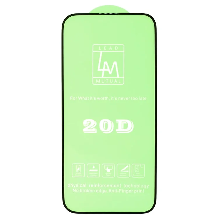 For iPhone 15 Pro Max 20D Tempered Glass Complete Screen Covering Protector Full Glue Silk Printing Screen Film