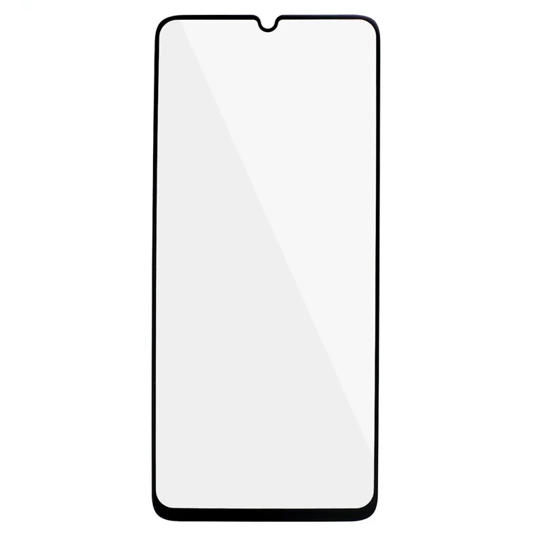 Para Realme C53 (Global) / C53 (India) / C51 Electroplated Silk Printing Black Edge Tempered Glass Screen Protector Full Cover Full Glue HD Film