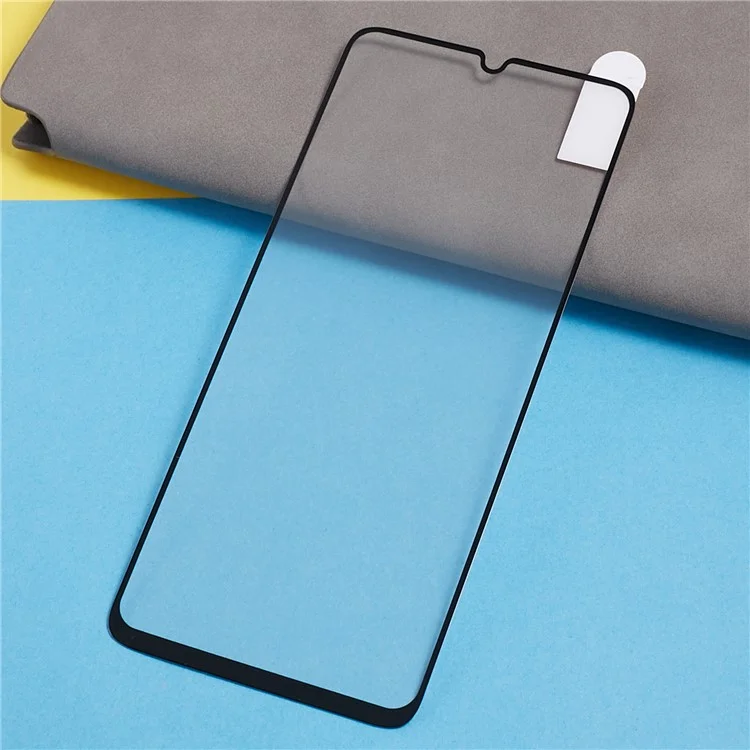 Para Realme C53 (Global) / C53 (India) / C51 Electroplated Silk Printing Black Edge Tempered Glass Screen Protector Full Cover Full Glue HD Film