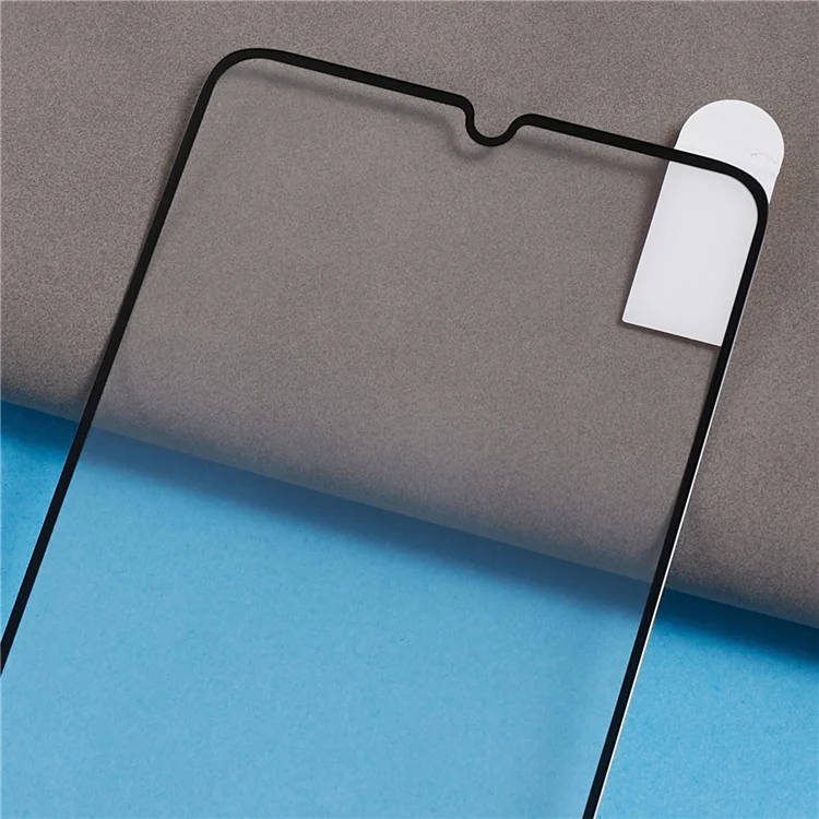 Para Realme C53 (Global) / C53 (India) / C51 Electroplated Silk Printing Black Edge Tempered Glass Screen Protector Full Cover Full Glue HD Film