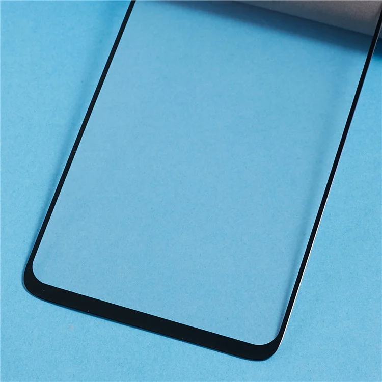 Para Realme C53 (Global) / C53 (India) / C51 Electroplated Silk Printing Black Edge Tempered Glass Screen Protector Full Cover Full Glue HD Film