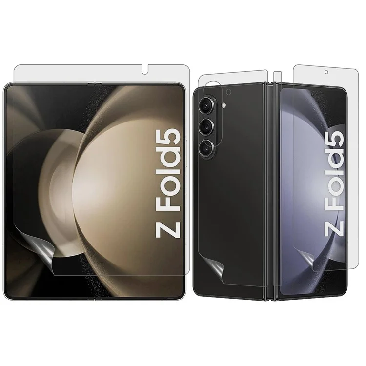 1 Set TPU + PET Hydrogel-Film für Samsung Galaxy Z Fold5 5G, Full Cover Innen + Vorne + Rückseite + Seite Matte Schutzfolie