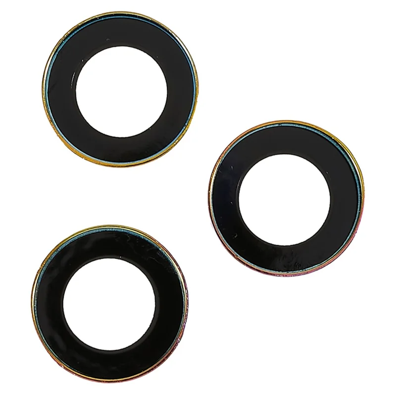 Для iPhone 15 Pro / 15 Pro Max Защитное стекло для камеры Металлическая рамка со стразами + Закаленное стекло для задней линзы - Разноцветный