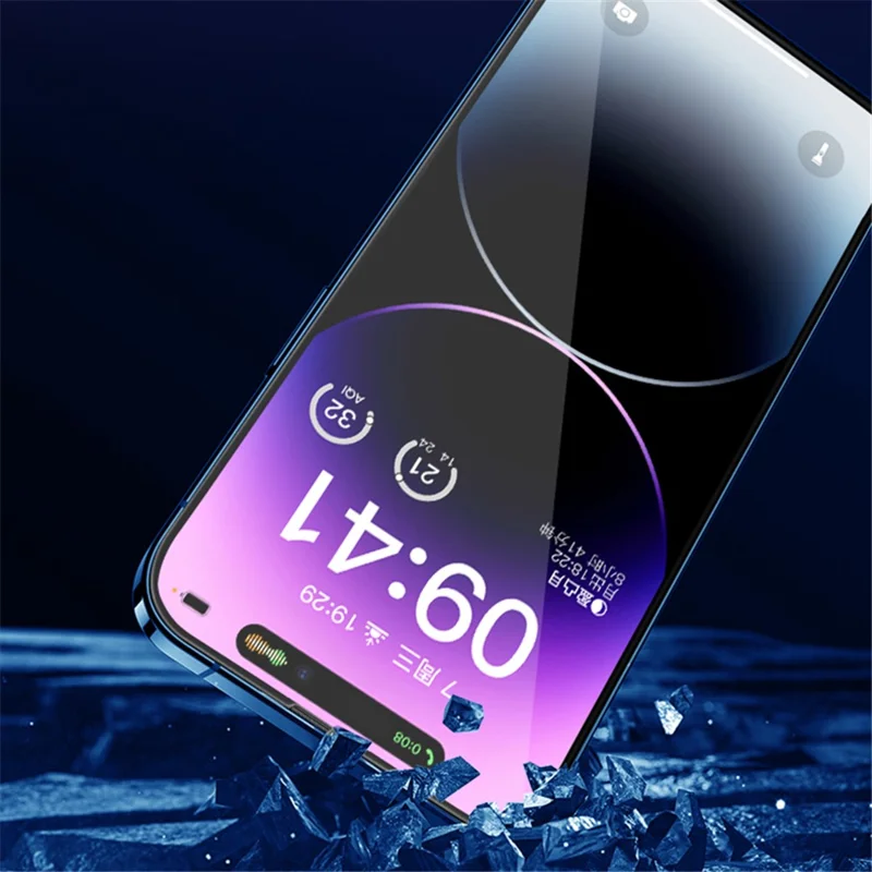 X-LEVEL For iPhone 16 / 15 / 14 Pro Phone Full Screen Protector Silk Printing Full Glue 2.5D Tempered Glass Film