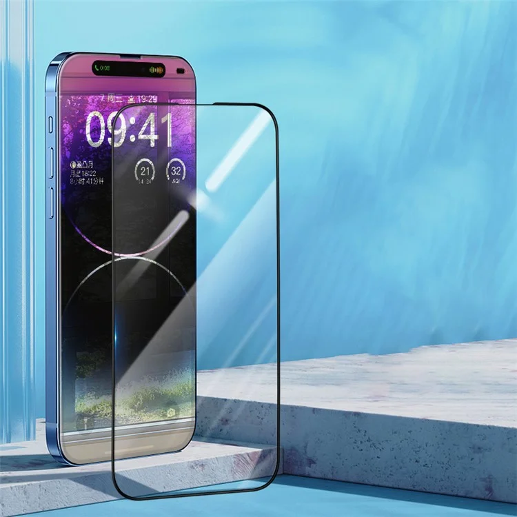 X-level Für Iphone 14 Pro Max / 15 Plus 2,5d Seidendruck Vollbildschutz Vollkleber Temperierter Glasfilm