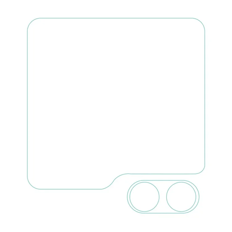 Pour Samsung Galaxy Z Flip5 5G Protecteur d'objectif de caméra + Protecteur d'écran arrière HD Clear Set Arc Edge Anti-Rayures Film de lentille