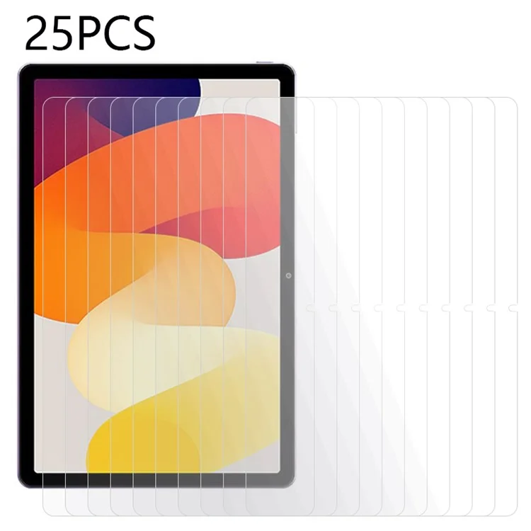 25PCS For Xiaomi Redmi Pad SE Tempered Glass Screen Protector HD Clear Tablet Protective Screen Film