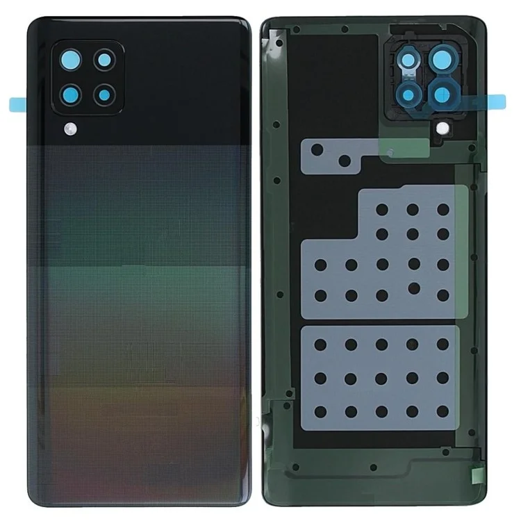 Pour Samsung Galaxy A42 5G A426 Boîtier de pile avec autocollant adhésif + Cache de l'objectif de la caméra - Prisme Dot Noir