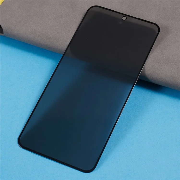 For Samsung Galaxy S23 FE Full Coverage Tempered Glass Film Silk Printing Anti-Spy Screen Protector (Side Glue)