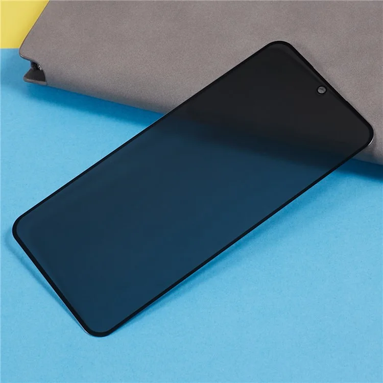 For Samsung Galaxy S23 FE Full Coverage Tempered Glass Film Silk Printing Anti-Spy Screen Protector (Side Glue)