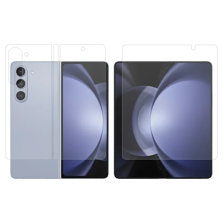 ENKAY HAT PRINCE 1 Set Screen Protector per Samsung Galaxy Z Fold5 5G 4-in-1 Full Glue Front Back TPE+PET+TPU Full Cover Film