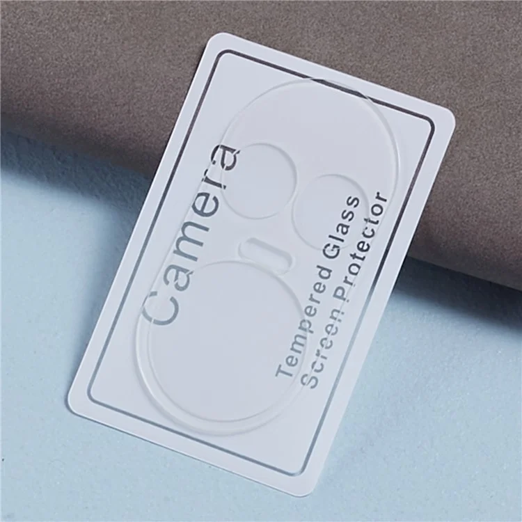 2Peças Para Oppo Reno10 Pro 5G (Global) / Reno10 5G (Global) Protetor de Lente de Câmera de Borda Curva 3D Antipoeira Película de Vidro Temperado Traseira