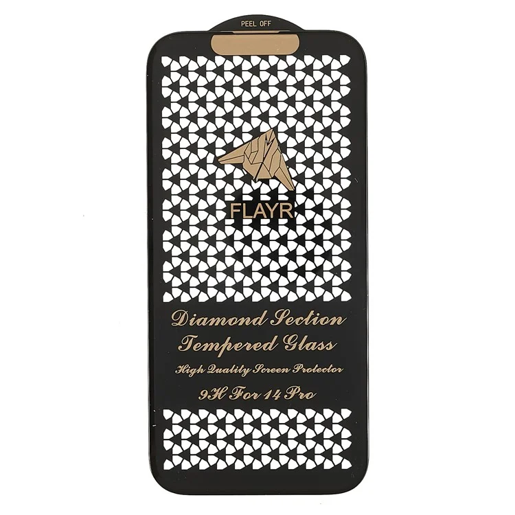 For iPhone 15 Plus Silk Printing Screen Protector Tempered Glass Diamond Cut Edge Full Cover Film