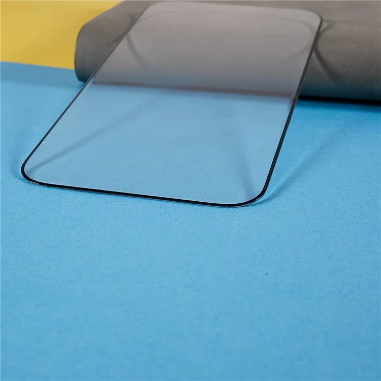 For iPhone 15 Tempered Glass Screen Protector Silk Printing Diamond Cut Edge Full Coverage HD Clear Film