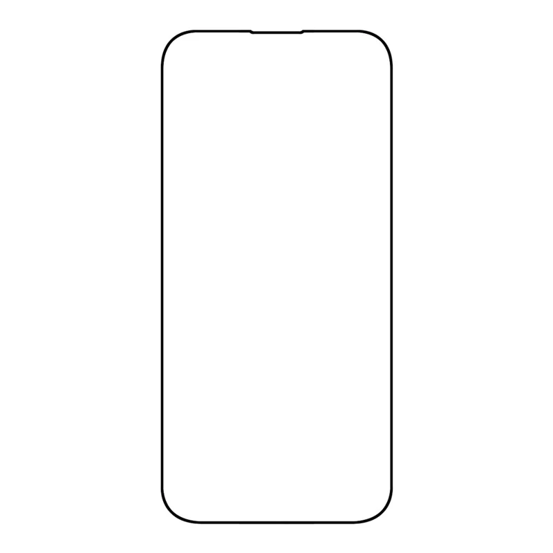 Per iPhone 15 Pro Anti-static Screen Protector High Aluminium-silicon Glass Full Glue Full Cover Silk Printing Film