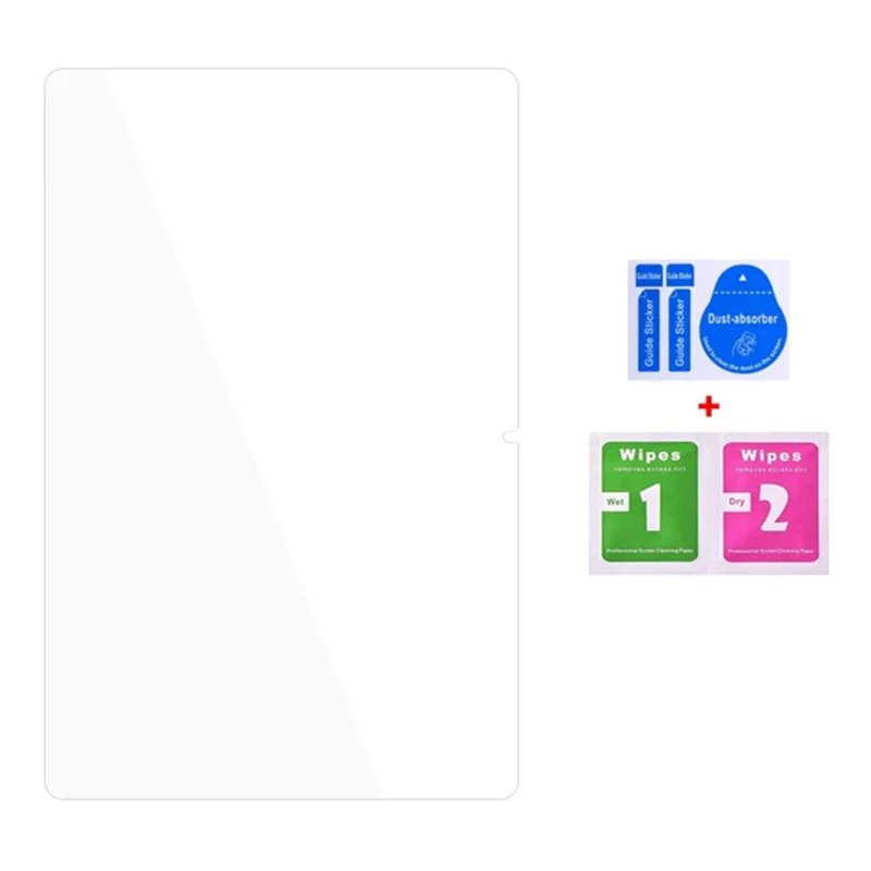 50Pcs For Blackview Oscal Pad 13 Tempered Glass Screen Protector HD Clear Scratch Resistant Film (No Package, with Wipes Set, Dust-absorber, Guide Sticker)