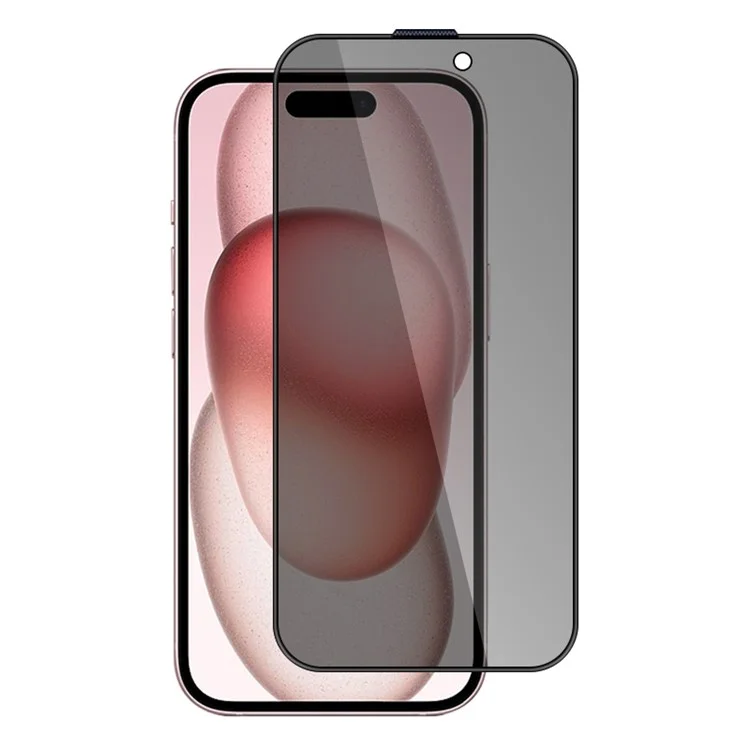 X-LEVEL For iPhone 14 Pro Max / 15 Plus Anti-spy Full Screen Protector 2.5D Silk Printing Full Glue Tempered Glass Film